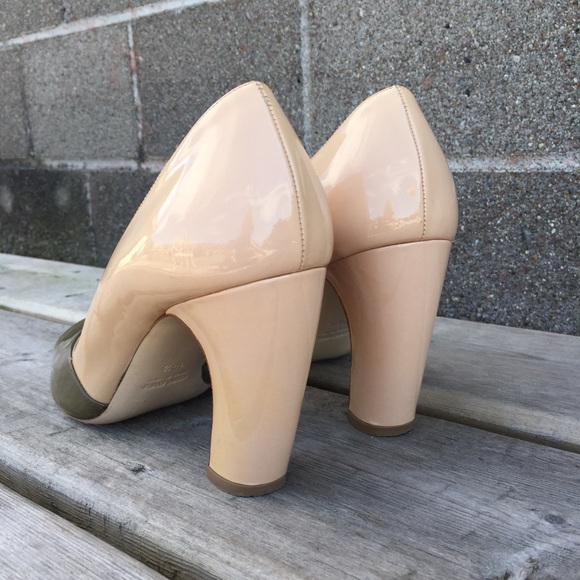 Miu Miu Patent Leather Peep Toe Heeled Shoes Size 38.5 - Picture 8 of 13